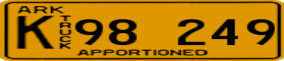 Trailer License Plate